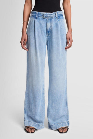 For All Mankind Pleated Trousers Abyss
