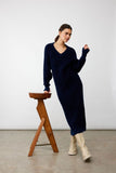 Collectors Club V-Neck Knitted Dress