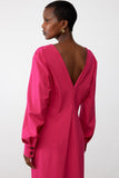 Collectors Club Long Fluid Dress Draped Knot