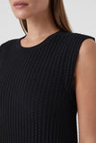 Closed knit dress sleeveless~