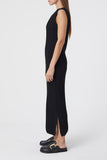 Closed knit dress sleeveless~