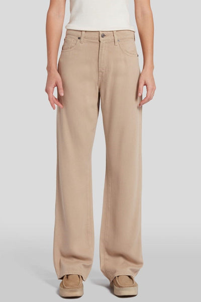 For All Mankind Tess Trouser Colored Tencel Sand~