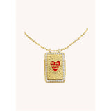 Mya-Bay ketting Red Haert Boheme Or