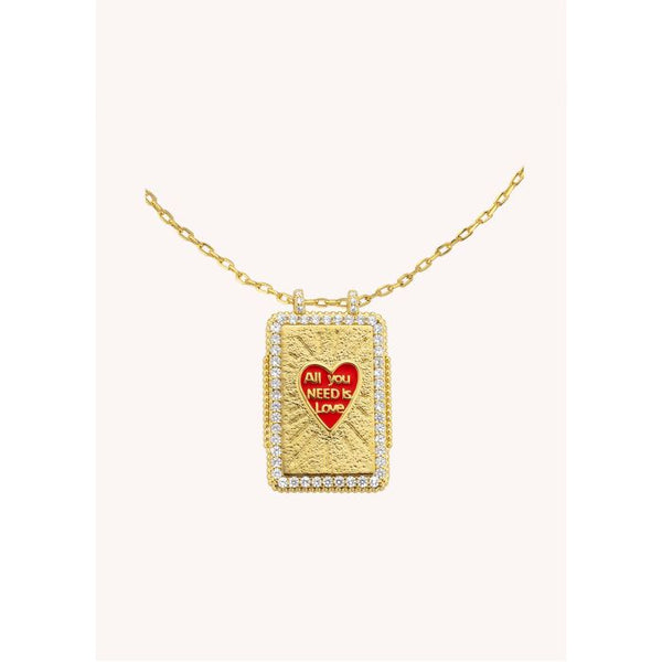 Mya-Bay ketting Red Haert Boheme Or