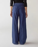 Shaft Flaire Pin Stripe Denim Silk Used
