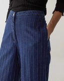 Shaft Flaire Pin Stripe Denim Silk Used