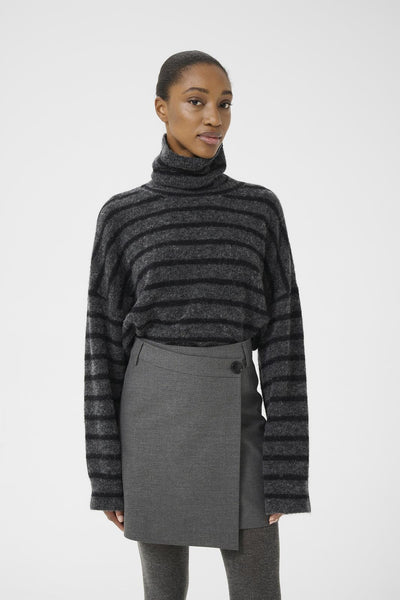 Gestuz Rok GZPaula Melange MW Wrap Skirt NOOS