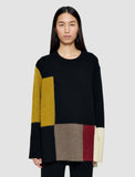 Joseph Trui Rd Nk Ls Overlay Wool