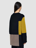 Joseph Trui Rd Nk Ls Overlay Wool