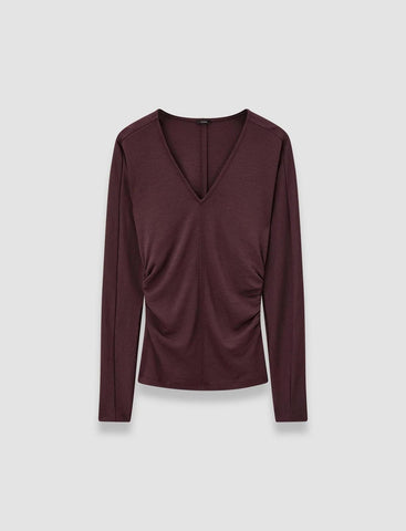 Joseph Trui Top V Nk Ls Wool Jersey