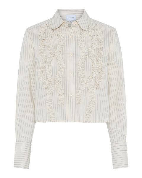 La Rouge Blouse Candy Cropped Shirt