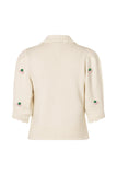 Stine Goya Polo Bubble Knit Polo Cardigan