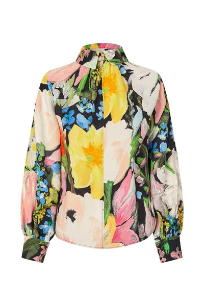 Stine Goya Blouse Gathered Long Sleeve Top