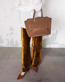 Hidesins Flap L Suede Cognac