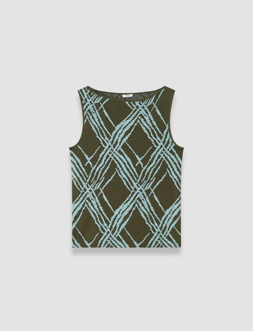 Joseph Top Aouda Tank Check Knit