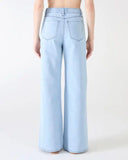 Shaft Broek Sporty Japan Denim Stone Bleach
