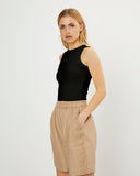 La Rouge Top Lisa Singlet Black