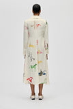 Stine Goya Jurk Dry Viscose, Front Placket Midi Polo Dress