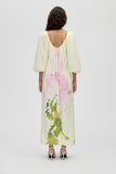 Stine Goya Jurk Heavy Crepe, Romantic Voluminious Sleeve Dress