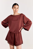 Studio Clique Blouse Wide Sleeve Top with Boat Neck