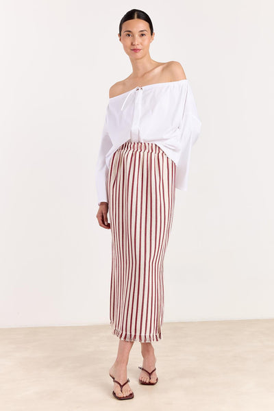 Studio Clique Rok Midi Skirt With Fringes at Hem