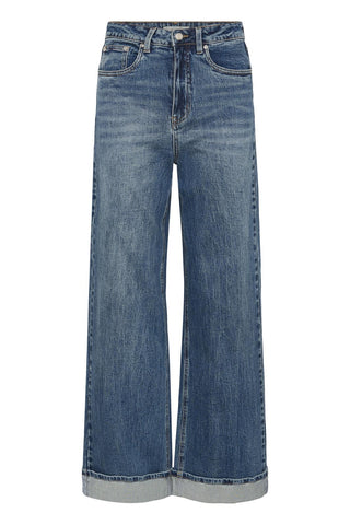 Gestuz Broek GZsara HW Wide jeans NOOS