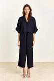 Studio Clique Broek Pommeline relaxed cropped trousers with drawstring