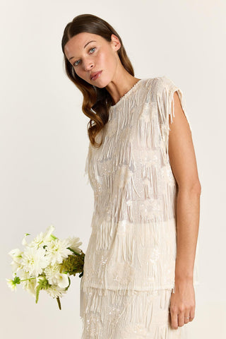 Studio Clique Top Ada sleeveless fringe top