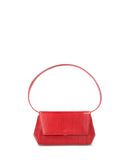 Kaai Handtas Ikon Clutch Eel Print Samba Red