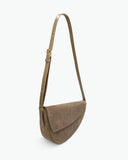Kaai Handtas Rebel Crossbody Suède+Croco Urban Sage