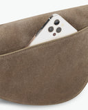 Kaai Handtas Rebel Crossbody Suède+Croco Urban Sage