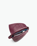 Kaai Handtas Rebel Crossbody Soft Croco Merlot