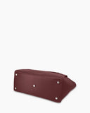 Kaai Handtas Voyager Big Grain Dark Burgundy