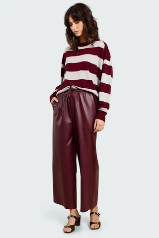 Studio Clique Broek Sigrid Cropped Straight Leg Trousers with Drawstring
