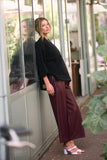 Studio Clique Broek Sigrid Cropped Straight Leg Trousers with Drawstring