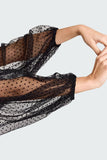 Studio Clique Blouse Ibe Transparent Blouse With Puff Sleeves
