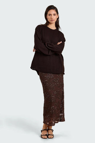Studio Clique Rok Claudine Midi Skirt With Elastic Waist