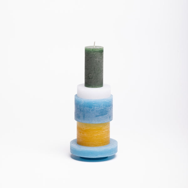 Stan Editions Kaars Candl Stack 03 Yellow&Blue