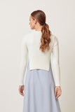Collectors Club Cropped Knit With Side S