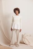 Collectors Club Cropped Knit With Side S
