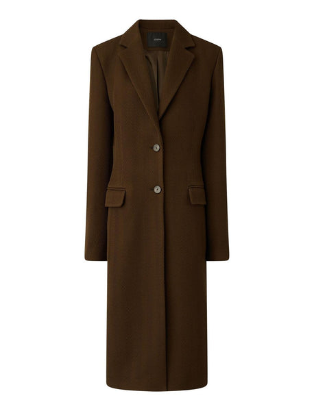 Joseph Cale Coat Herringbone Wool~